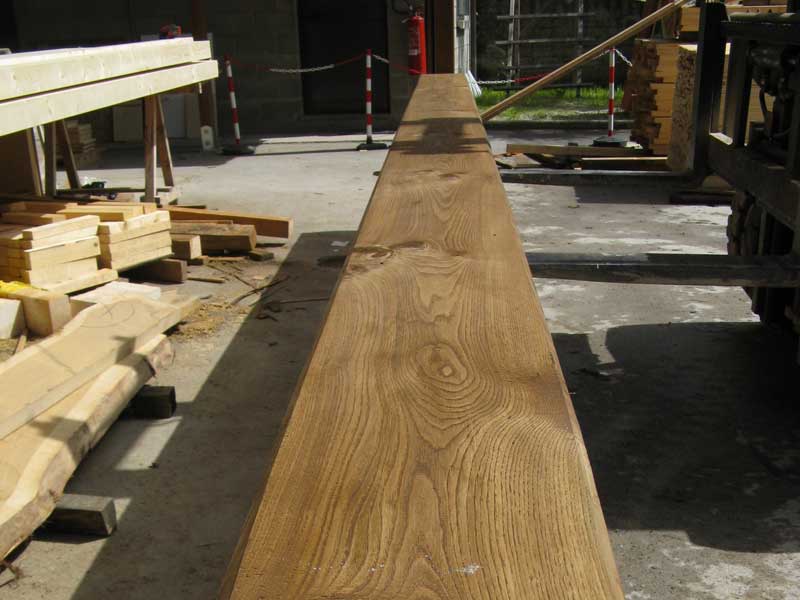 Travatura in legno di castagno